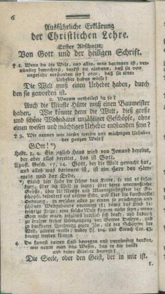 Ausführliche Erklärung der Christlichen Lehre.