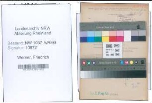 Entnazifizierung Friedrich Werner , geb. 00.00.0000 ()