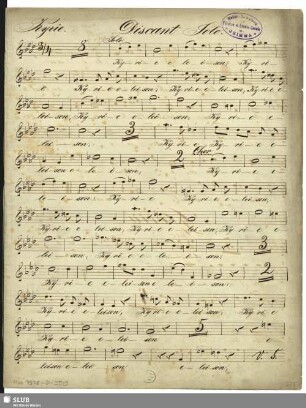 [Solo and coro:] Discant Solo