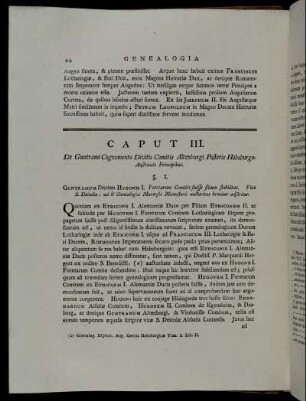 Caput III. De Guntrami Cognomento Divitis Comitis Altenburgi Posteris Habsburgo - Austriacis Principibus.