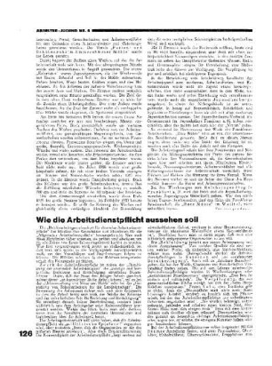 Wie die Arbeitsdienstpflicht aussehen soll