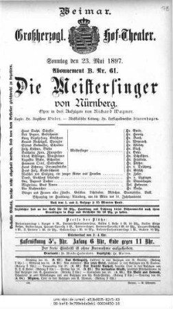 Die Meistersinger von Nürnberg