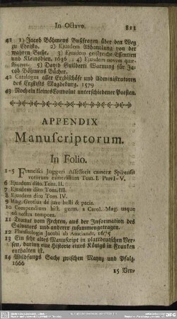 Appendix Manuscriptorum