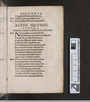 Actus secundus
