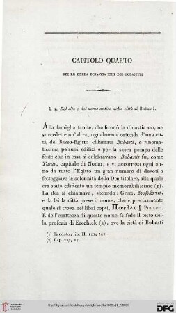 Capitolo quarto: Dei Re della Dinastia XXII dei Bubastiti