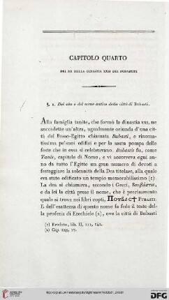Capitolo quarto: Dei Re della Dinastia XXII dei Bubastiti