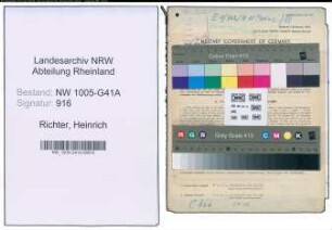 Entnazifizierung Heinrich Richter , geb. 30.01.1903 (Polizist)