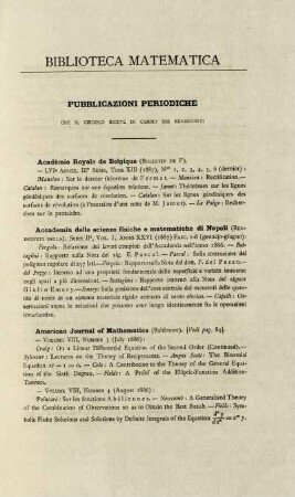 Biblioteca matematica.