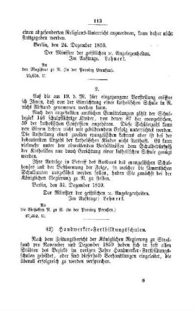 Handwerker-Fortbildungsschulen : [IV. Elementarschulwesen]