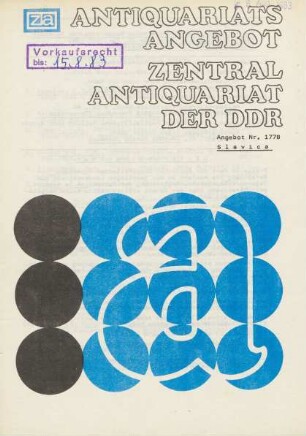 Nr. 1778: Slavica