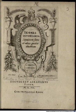 Icones diversorum hominum fama et rebus gestis illustrium