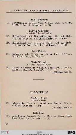 Plastiken (Nr. 184-226)
