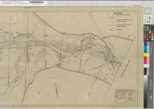 Ausbau der Rur von Orsbeck bis Kempen- Hochbrück [Atlas aus ca. 30 Blatt Lageplänen, Querprofilen, Längenschnitt] div. Maßstäbe und Größen Lichtpausen