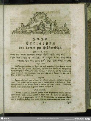 Erklräung des Textes zur Frühpredigt