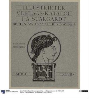 Illustrirter Verlagskatalog J. A.Stargardt