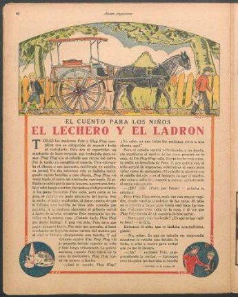 El lechero y el ladrón : El cuento para los niños