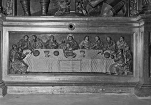 Altar, Sockelgeschoss, Mitte: Abendmahl