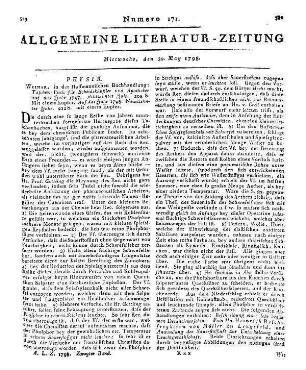 Taschenbuch für Scheidekünstler und Apotheker. Jg. 18-19. Hrsg. v. J. F. A. Göttling. Weimar: Hoffmann 1797-98 Hauptsacht. teils: Almanach oder Taschenbuch für Scheidekünstler und Apotheker