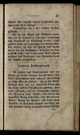Loudons Leichbegängniß.