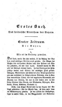 Erstes Buch. Das heidnische Alterthum der Bayern