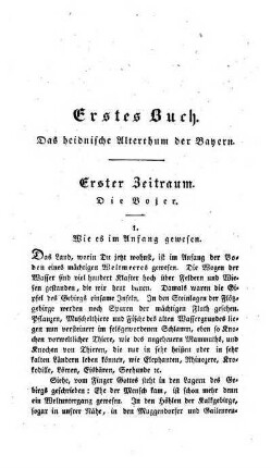 Erstes Buch. Das heidnische Alterthum der Bayern
