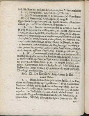 Sect. IX. De Divisione Angelorum in Bonos & Malos.