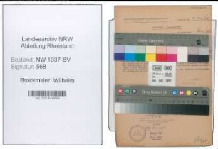 Entnazifizierung Wilhelm Brockmeier , geb. 02.12.1902 (Sparkassenangestellter)