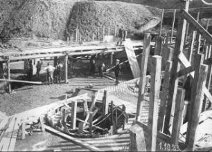 Baustelle Kraftwerk, Wehr Wieblingen
