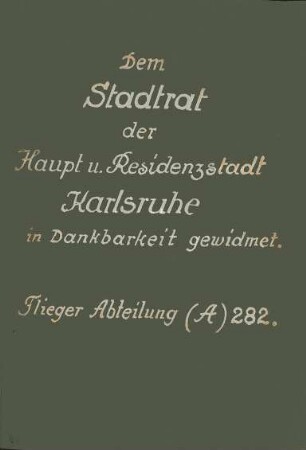 Erster Weltkrieg - "Fliegerabteilung (A) 282". "Kasino Kembs" (Kembs/Dép. Haut-Rhin)