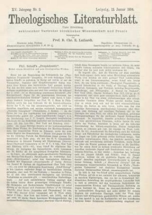 17-20 Phil. Schaft's ʺPropädeutikʺ