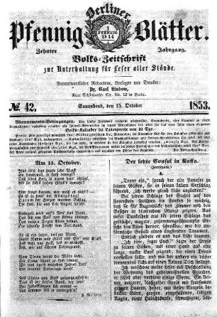 Nr. 42, Sonnabend, den 15. Oktober