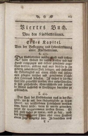 Viertes Buch. Von den Kindbetterinnen.