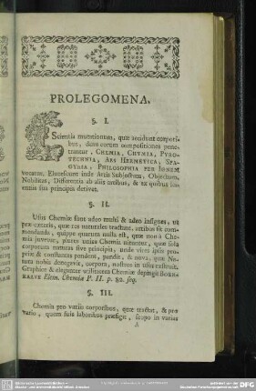 Prolegomena