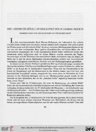 35.1991: Die " Irdische Höle" in der Kunst des 19. Jahrhunderts : Bemerkungen und Ergänzungen aus östlicher Sicht