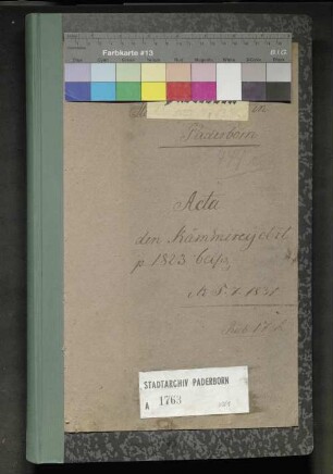 Kämmerei-Etat 1823