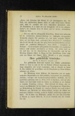 Über geschichtliche Lehrbücher