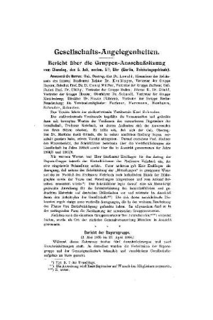 Gesellschafts-Angelegenheiten