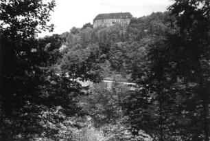 Wolkenburg. Schloss. Blick über die Zwickauer Mulde