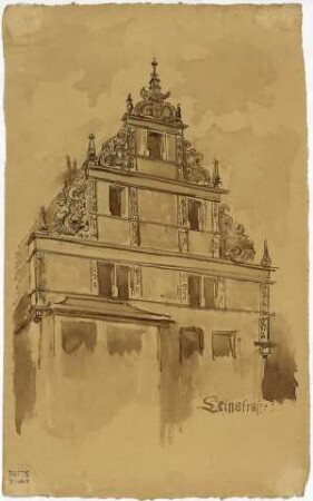 Bürgerhaus in der Leinstraße 3 zu Hannover, Giebel