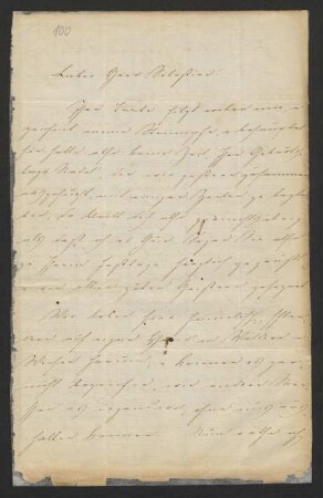 Brief an Sebastian Hensel, 1853-1854 [o.D., vermutlich Anfang/Mitte Juni 1853 oder 1854] : 1853