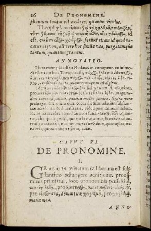 Caput VI. De Pronomine.