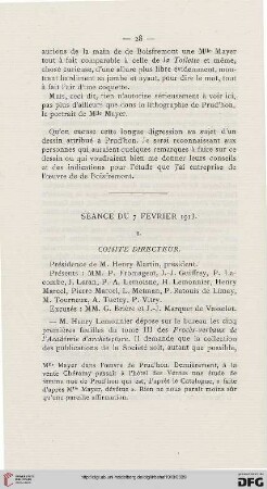 Séance du 7 février 1913