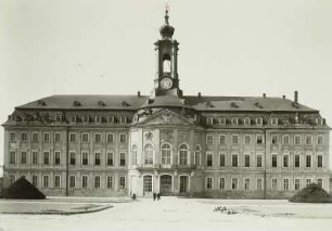 Schloss Hubertusburg, Hauptbau, Hofansicht