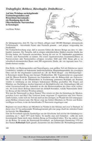 Trubepfleger, Rebhexe, Räwehupfer, Drübelbisser...