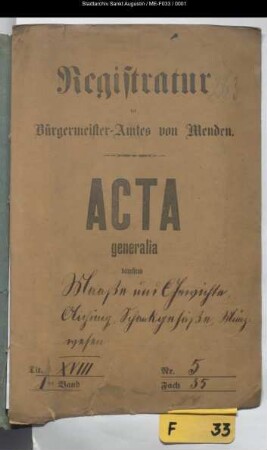 Maße und Gewichte, Eichung, Schankgefäße, Münzwesen - generalia -