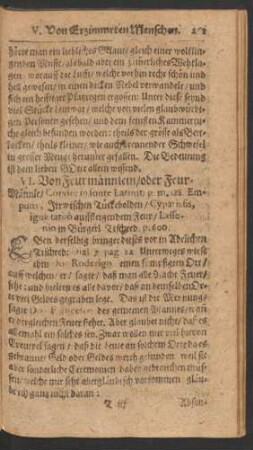 VI. Von Feurmännlein/ oder Feur-Männle/ ... Irrwischten Tückebolden ... auffsteigendem Feur/ ...