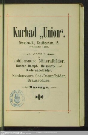 Kohlensaure Mineralbäder : System Friedr. Keller