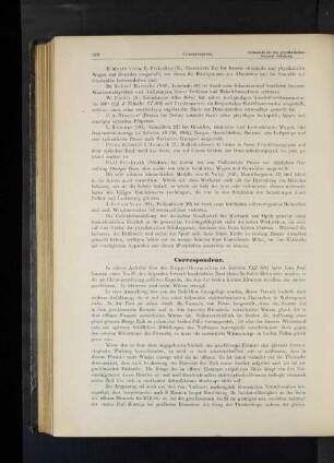 Correspondenz.