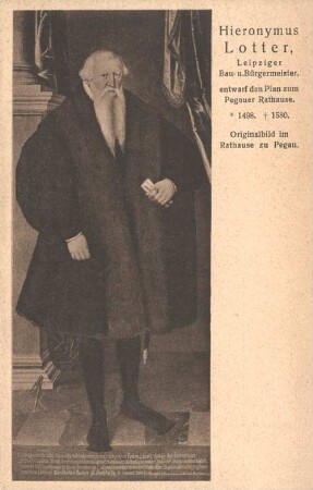 Hieronymus Lotter: Leipziger Bau- u. Bürgermeister