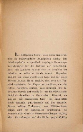 Ein Fall von traumatischer Luxatio Femoris Ileo-Pectinea